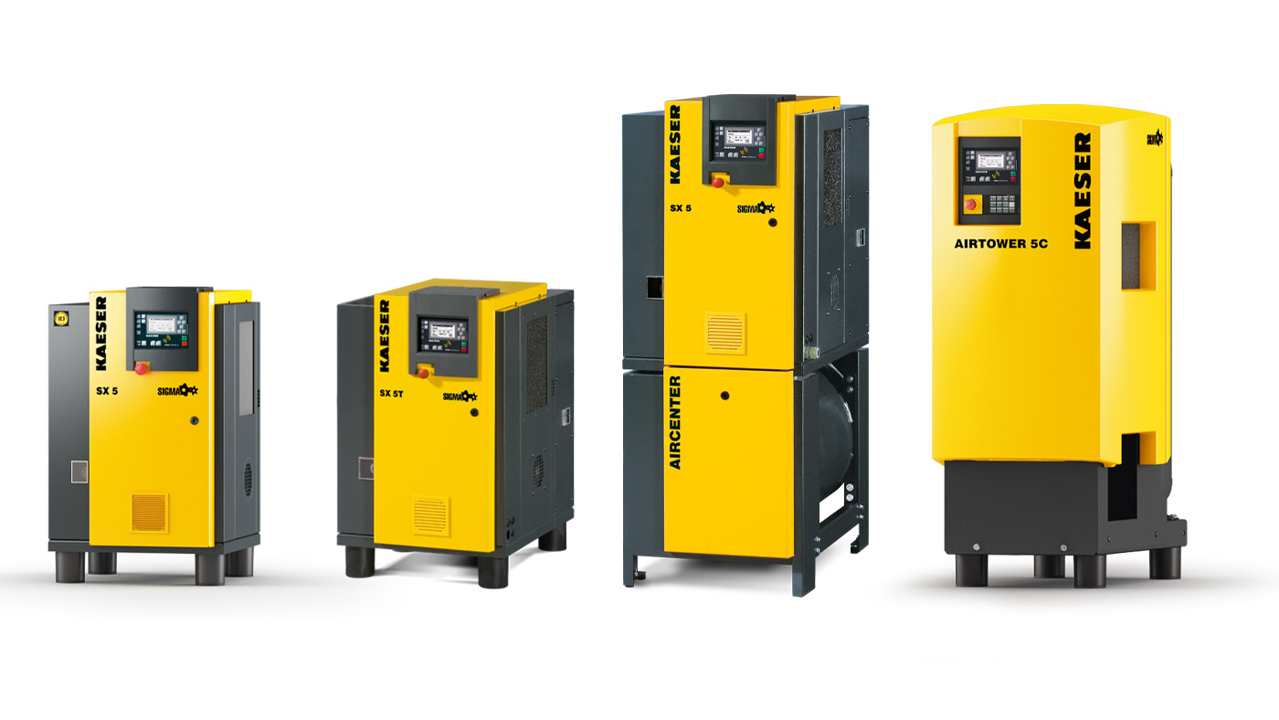 5 HP Rotary Screw Air Compressors | Kaeser Compressors